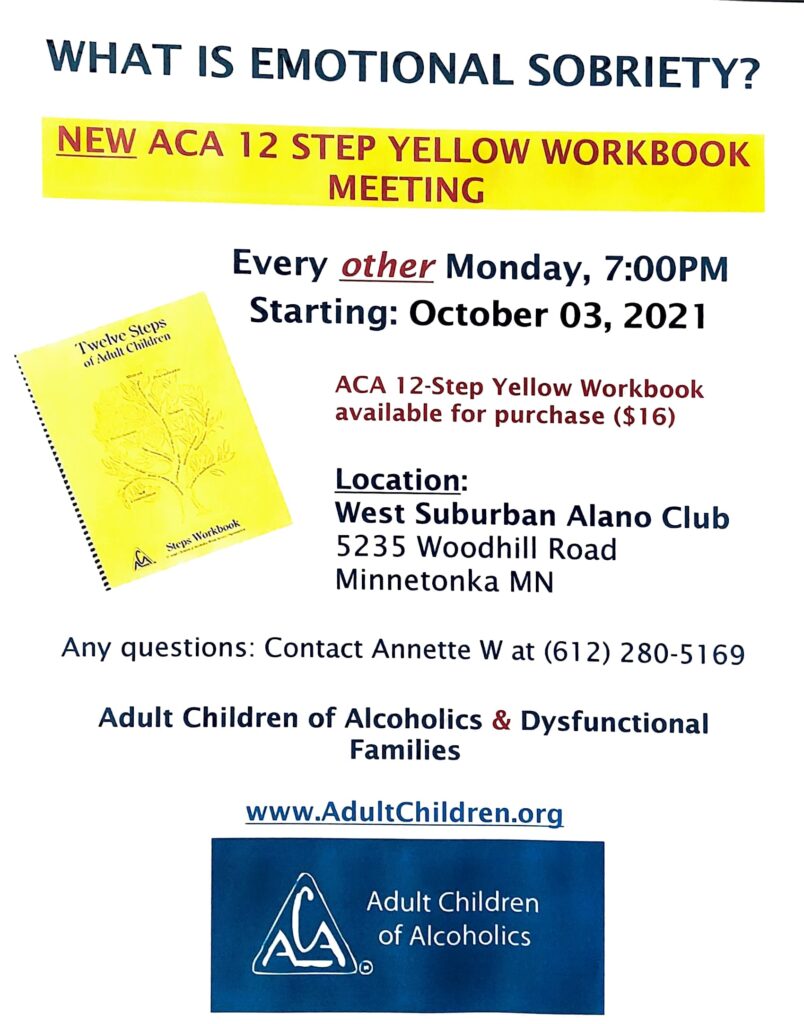 Yellow Workbook Meeting Information